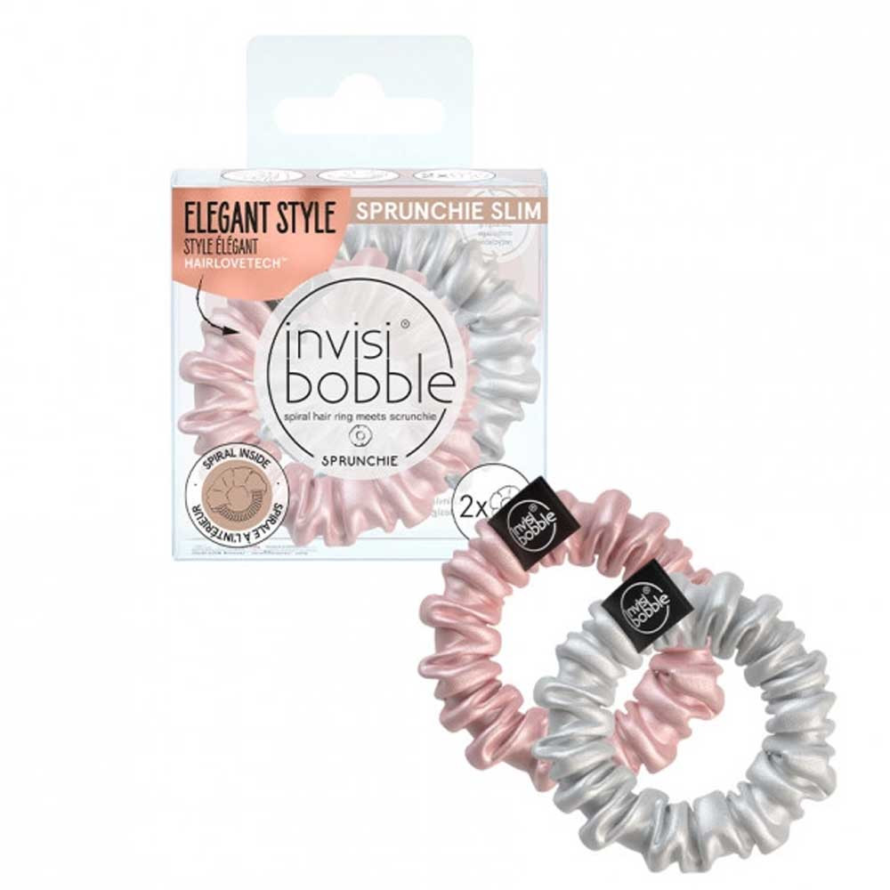 Резинка-браслет для волосся Sprunchie Slim Bella Chrome Invisibobble на beauty-prof.com Фото 2 Резинка-браслет для волосся Sprunchie Slim Bella Chrome Invisibobble Фото 2