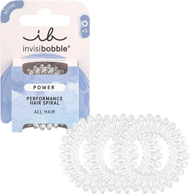 Резинка-браслет для волос Power Crystal Clear Invisibobble 