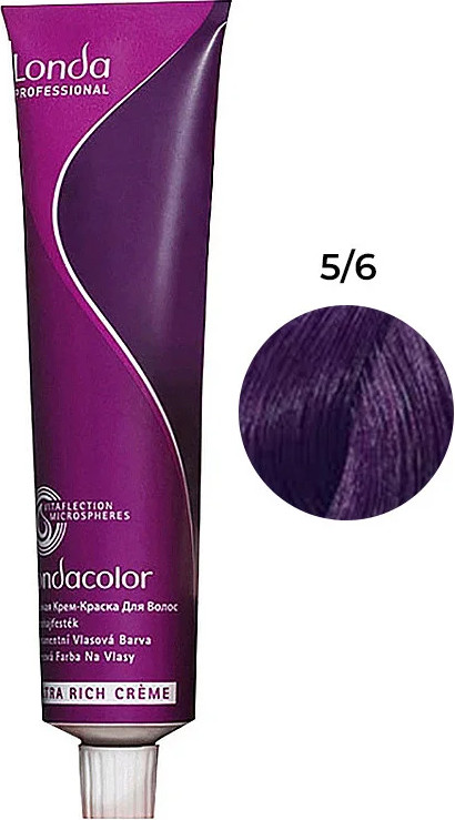 Стойкая крем-краска Permanent Color 5/6 Londa Professional, 60 мл