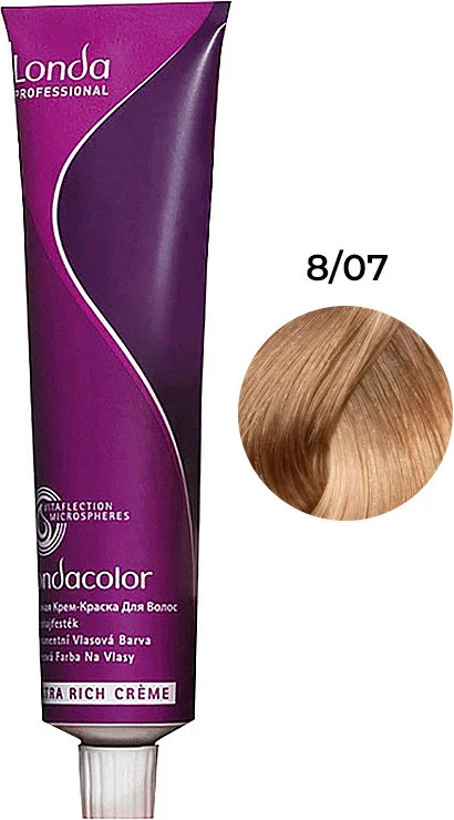 Стійка крем-фарба Permanent Color 8/07 Londa Professional, 60 мл