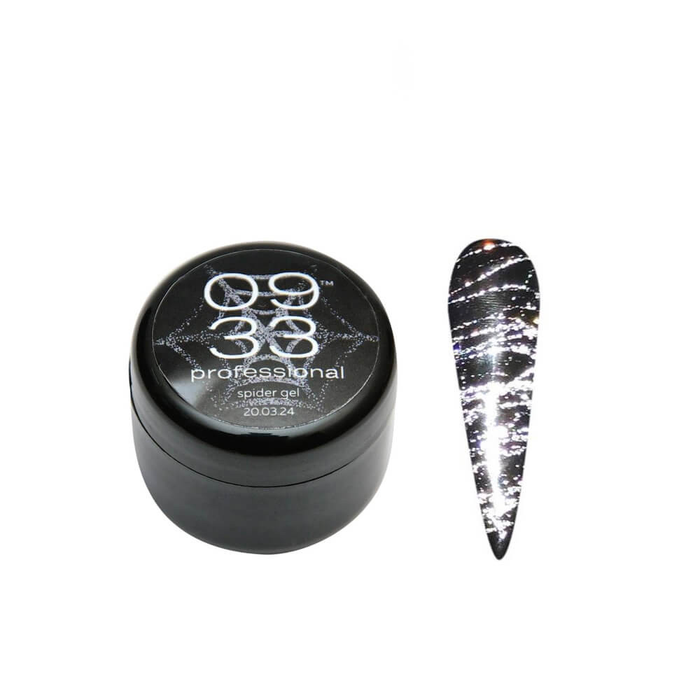 Паутинка светоотражающая Spider gel 0933 №2 серебро