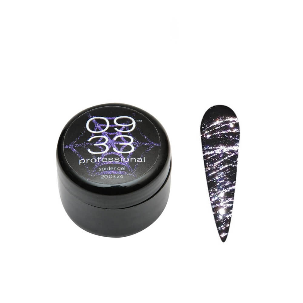 Павутинка світловідбивна Spider gel 0933 №3 фіолетова