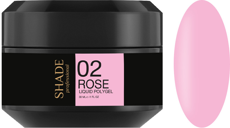 Жидкий полигель  Liquid Polygel № 02 Rose Shade, 30 мл