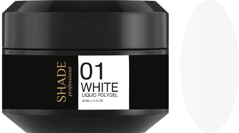 Рідкий полігель Liquid Polygel № 01 White Shade, 30 мл