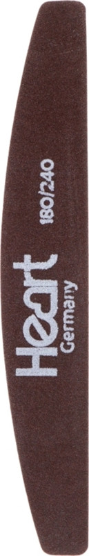 Пилка для нігтів Heart Titan Brown Half, 180/240