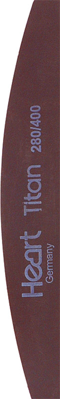 Пилка для нігтів Heart Titan Brown Half, 280/400
