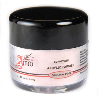 Акрил. пудра камуфл. розов. блест. Glimmer Pink 28г. AMRO
