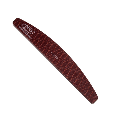 Пилка-змія для нігтів PNB 100/180 Brown, півколо *