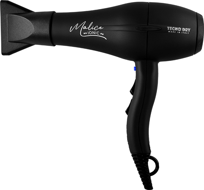 Фен професійний для волосся чорний Malice Ionic, 2500W Tecnodry на beauty-prof.com Фото 2 Фен професійний для волосся чорний Malice Ionic, 2500W Tecnodry Фото 2