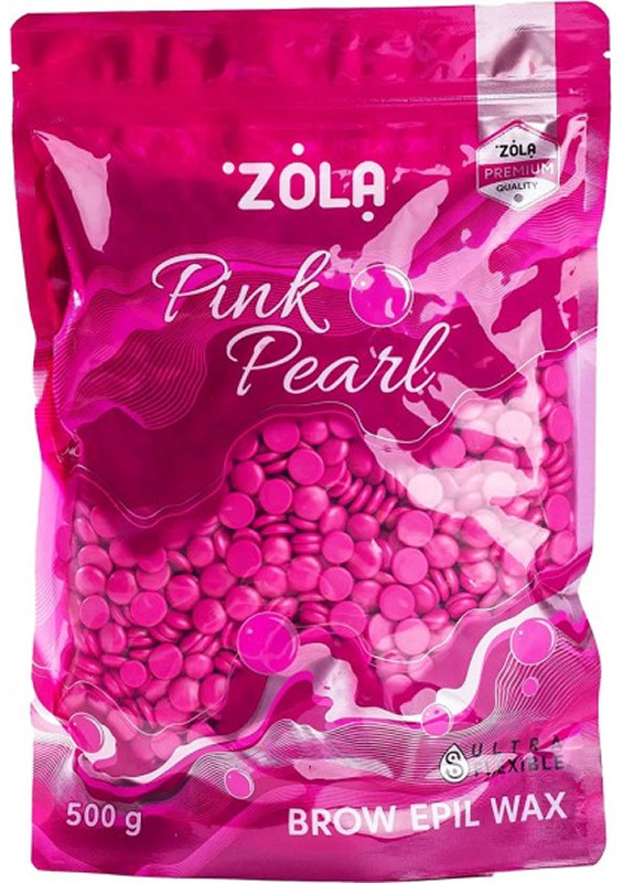 Воск гранулированный Brow Epil Wax Pink Pearl ZOLA, 500 г