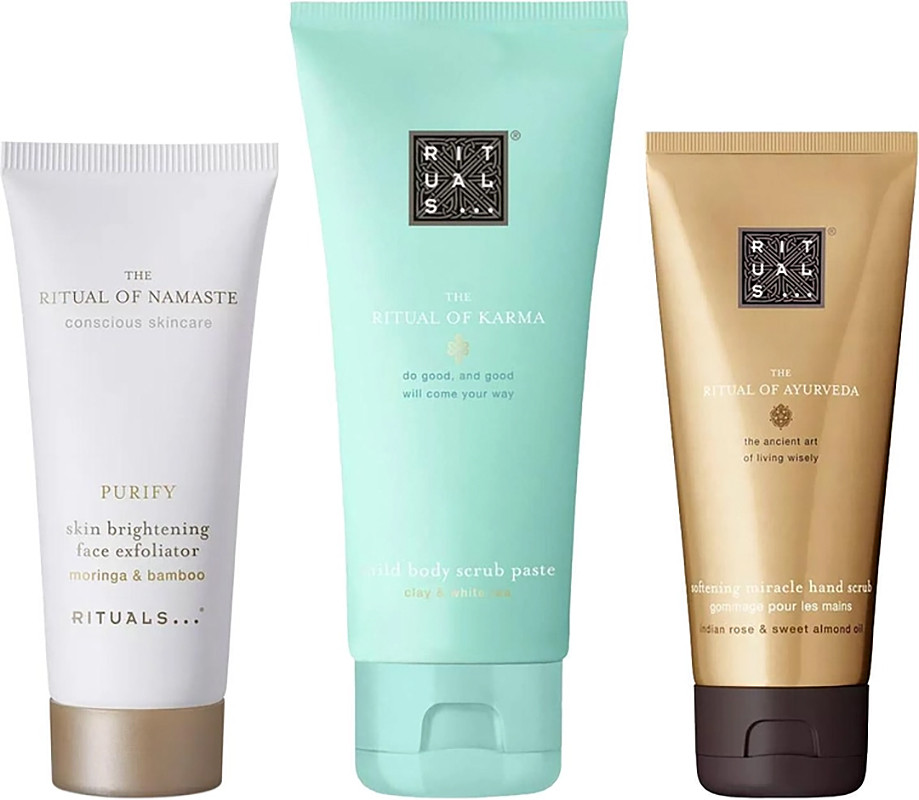 Набор скрабов 3 в 1 (для лица, тела и рук) Rituals на beauty-prof.com Фото 2 Набор скрабов 3 в 1 (для лица, тела и рук) Rituals Фото 2