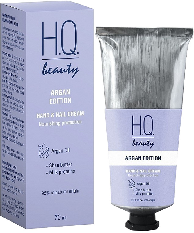 Крем для рук та нігтів Живлення та Захист Argan Edition H.Q.Beauty, 70 мл  Фото 2 
