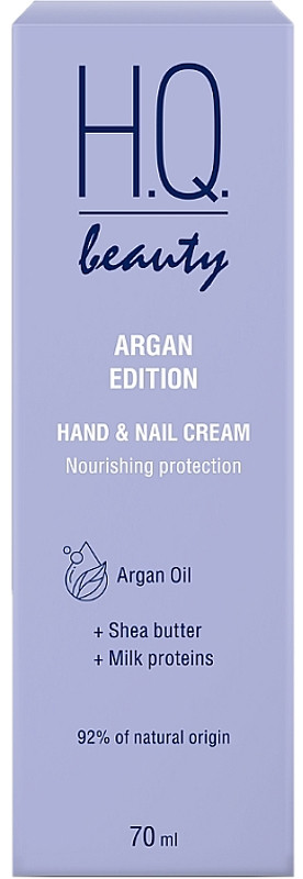 Крем для рук та нігтів Живлення та Захист Argan Edition H.Q.Beauty, 70 мл  Фото 3 