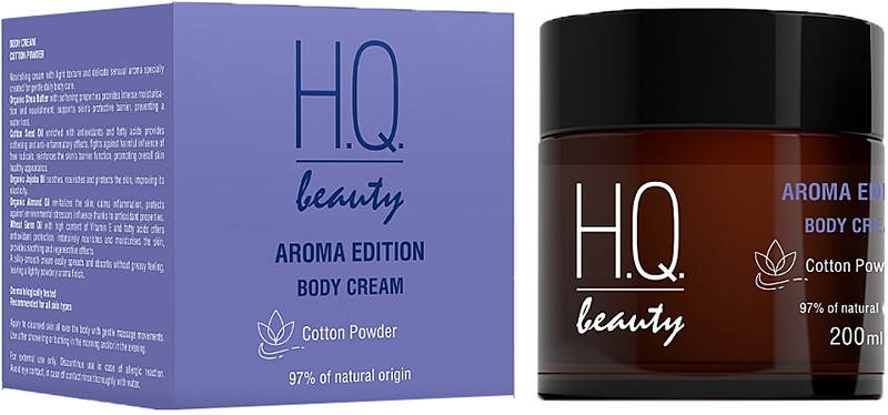 Крем для тела Хлопок и Пудра Aroma Edition H.Q.Beauty, 200 мл  Фото 2 