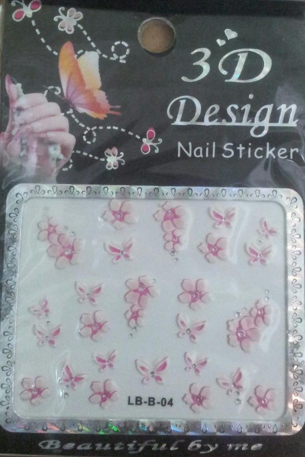 Наклейки на ногти 3D LB-B Design Nail Stiker