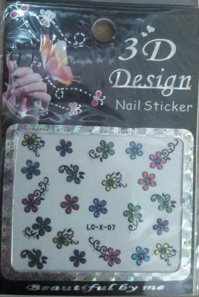 Наклейки на ногти 3D LC-X Design Nail Stiker
