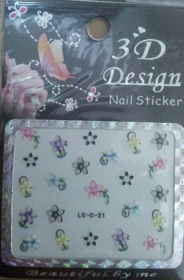 Наклейки на нігті 3D LC-C Design Nail Stiker