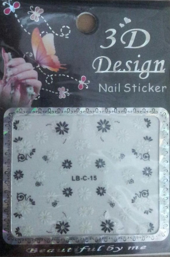 Наклейки на ногти 3D LB-C Design Nail Stiker