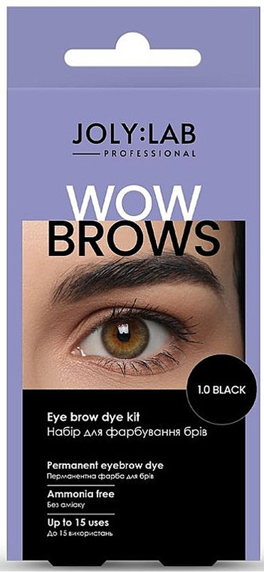 Набір для фарбування брів Wow Brows 1.0 Black Joly:Lab 