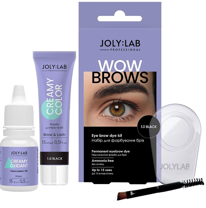 Набір для фарбування брів Wow Brows 1.0 Black Joly:Lab  Фото 2 