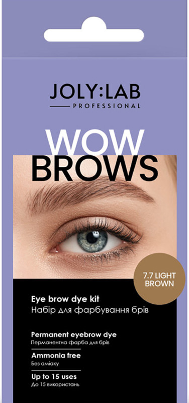 Набір для фарбування брів Wow Brows 7.7 Light Brown Joly:Lab 