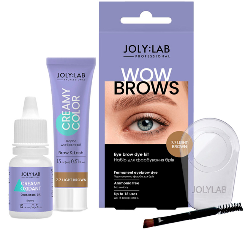 Набір для фарбування брів Wow Brows 7.7 Light Brown Joly:Lab  Фото 2 