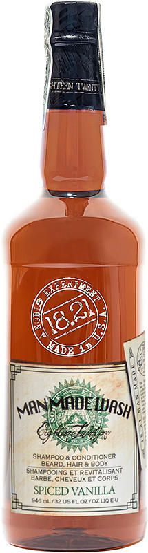 Шампунь, гель для душу і кондиціонер 3-в-1 Spiced Vanilla 18.21 Man Made, 946 мл