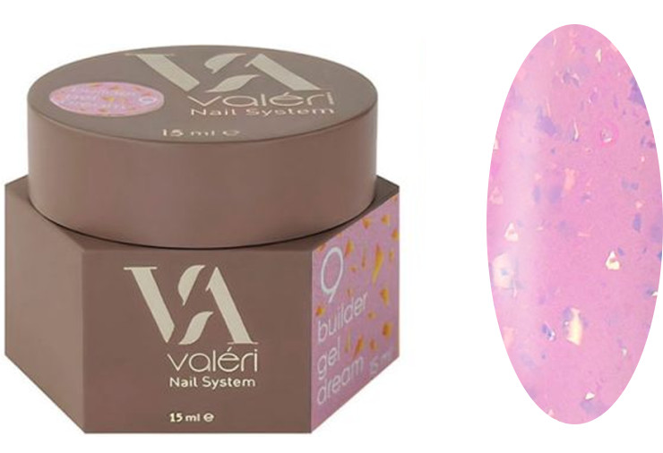 Гель для нарощування 09 Builder Gel Dream VALERI, 15 мл