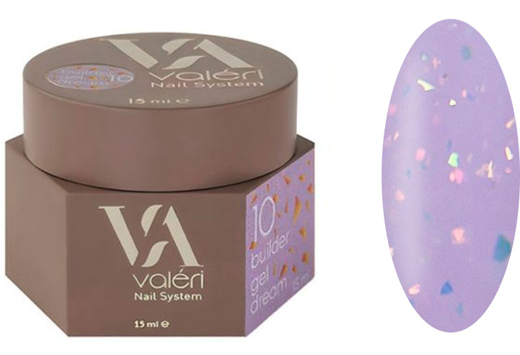 Гель для нарощування 10 Builder Gel Dream VALERI, 15 мл