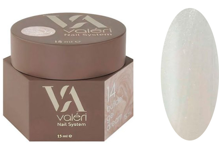 Гель для нарощування 14 Builder Gel Dream VALERI, 15 мл