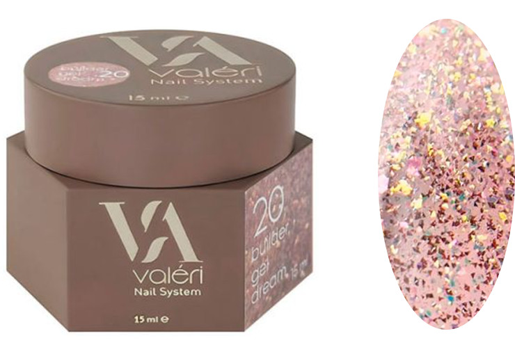 Гель для наращивания 20 Builder Gel Dream VALERI, 15 мл
