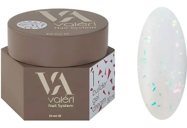 Гель для нарощування 01 Builder Gel Dream VALERI, 30 мл