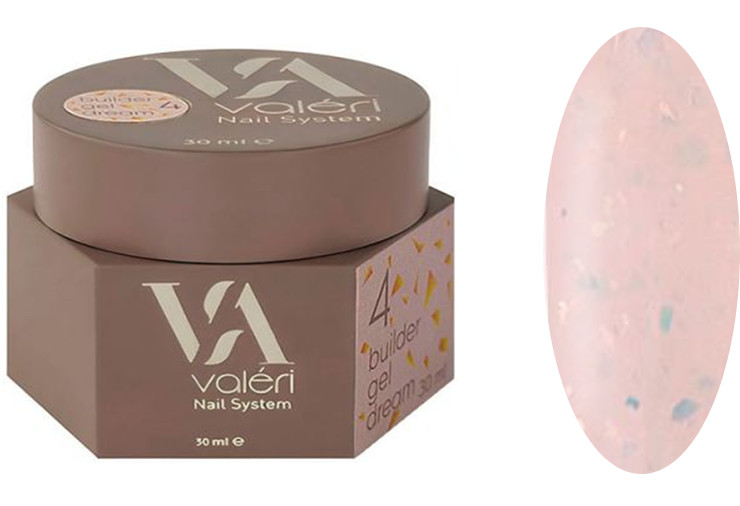 Гель для нарощування 04 Builder Gel Dream VALERI, 30 мл