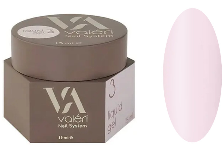 Жидкий гель для укрепления ногтей 03 Liquid Gel VALERI, 15 мл