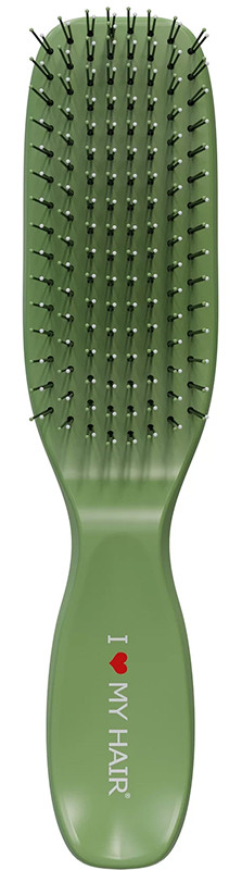 Щетка для волос глянцевая зеленая S Spider Classic, I Love My Hair