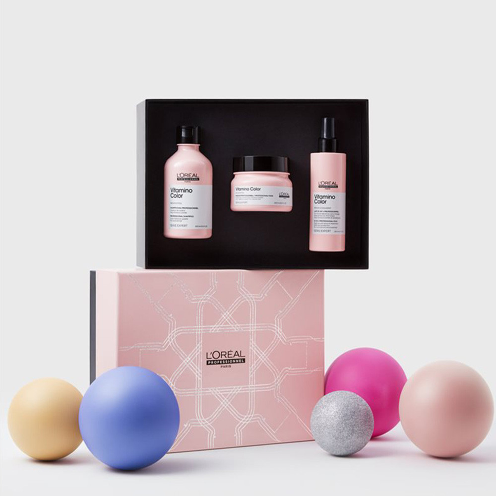 Набор шампунь + кондиционер + термо спрей Vitamino Color L’Oréal Professionnel Paris, 300х200х190 мл  Фото 2 
