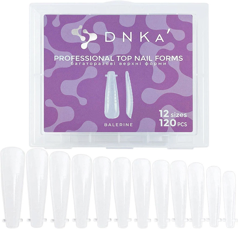 Верхні форми для нарощування Professional Top nail forms Balerine, DNKa 120 шт на beauty-prof.com Верхні форми для нарощування Professional Top nail forms Balerine, DNKa 120 шт