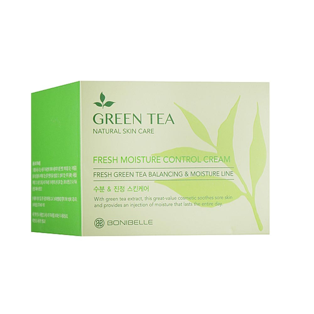 Крем для обличчя Green Tea Fresh Moisture Control Enough Bonibelle, 80 мл  Фото 2 