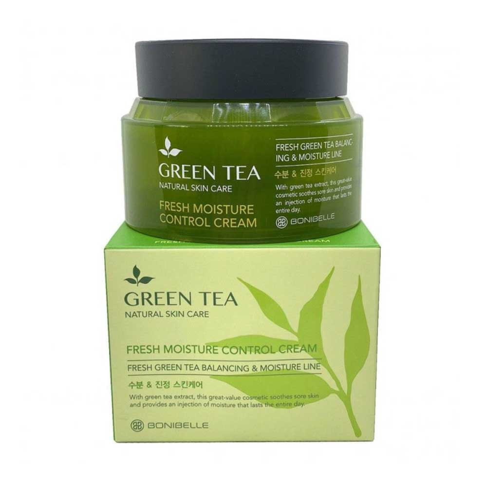 Крем для обличчя Green Tea Fresh Moisture Control Enough Bonibelle, 80 мл  Фото 5 