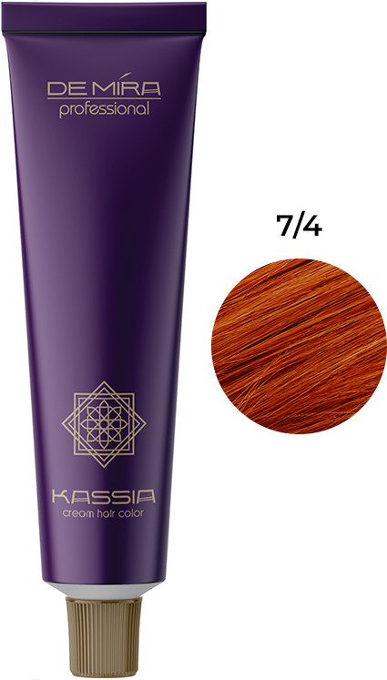 Краска для волос 7/4 DEMIRA Professional KASSIA 90 мл