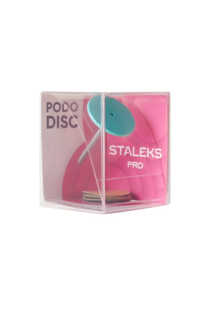 Диск педикюрний пластиковий Pododisc Staleks Pro М у комплекті зі змінним файлом 180 грит 20 мм, 5 шт  Фото 2 