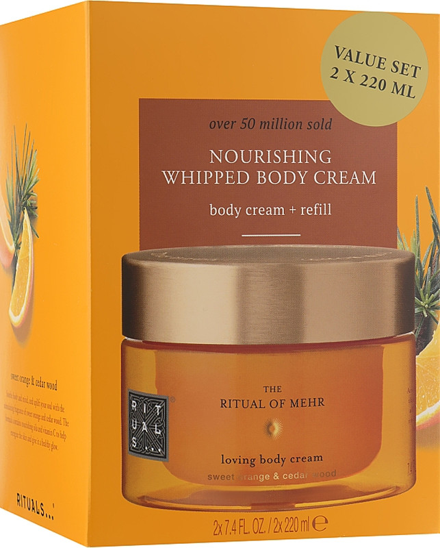 Набір крем для тіла+рефіл THE RITUAL OF MEHR RITUALS, 2х220 на beauty-prof.com Набір крем для тіла+рефіл THE RITUAL OF MEHR RITUALS, 2х220