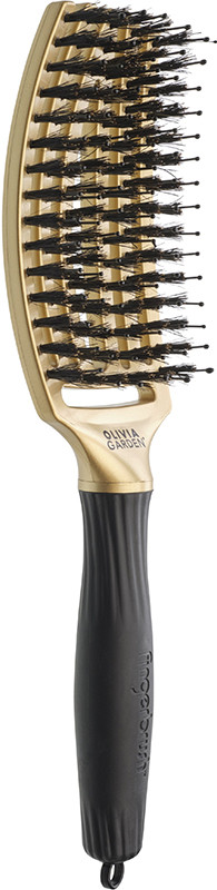 Щітка FingerBrush Care Iconic Boar&Nylon Trinity Gold Olivia Garden  Фото 2 