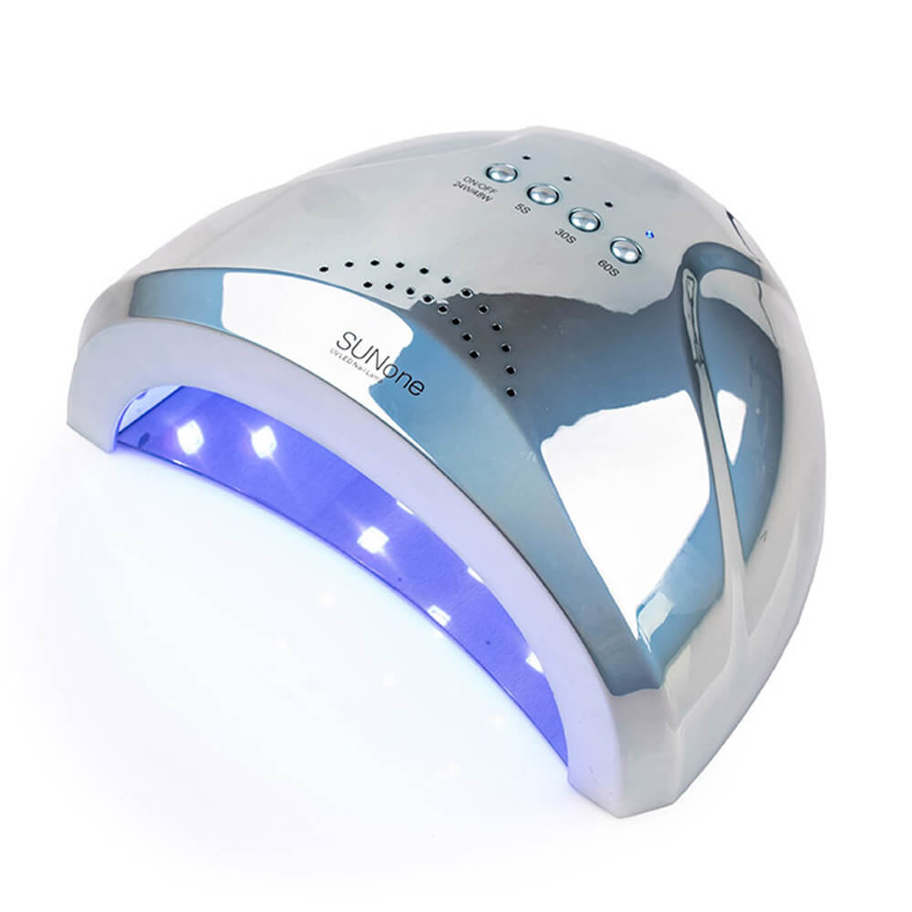 LED/UV Лампа SUN-1 STANDART (без дисплея) зеркально-голубая 48 Вт