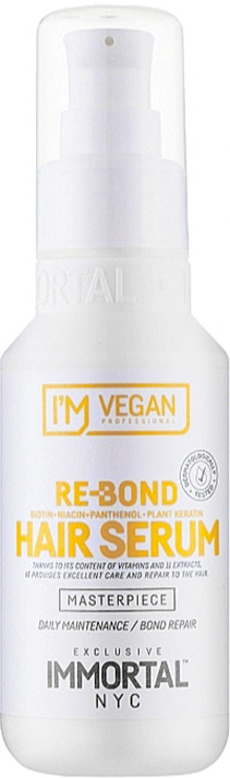 Сыворотка для восстановления поврежденных волос RE-BOND I'M Vegan Immortal, 100 мл Фото 3