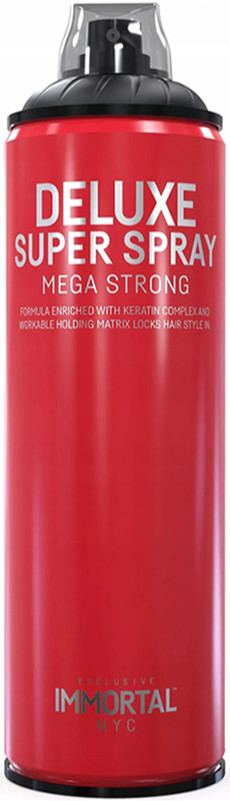 Лак-спрей для міцної фіксації волосся Infuse Deluxe Super Spray Mega Strong Immortal, 500 мл