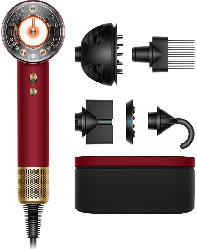 Фен для волос Dyson Supersonic Red Velvet/Gold HD16 Nural  Фото 2 