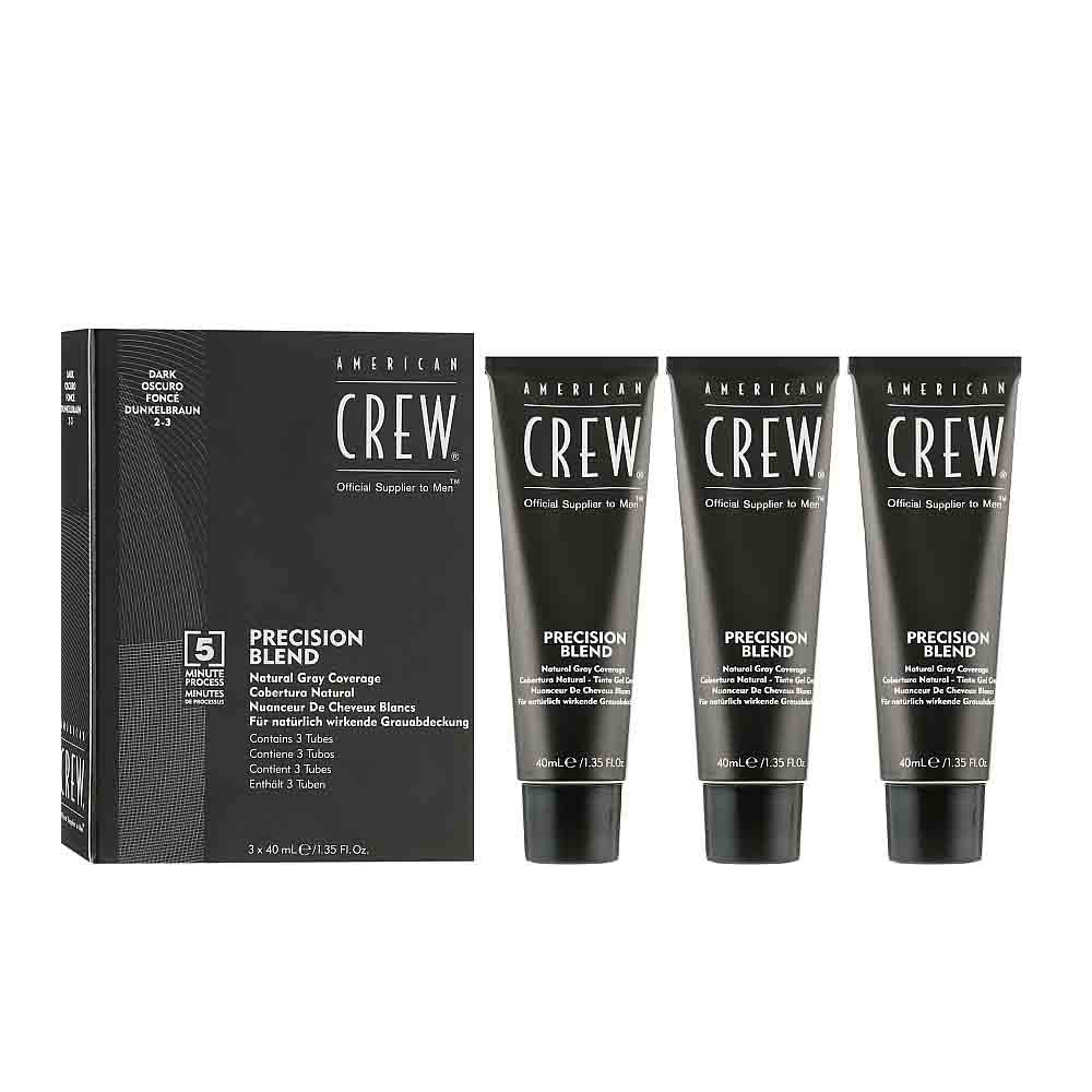 Система маскування сивини Precision Blend уровень 2–3 Dark American Crew, 40 мл