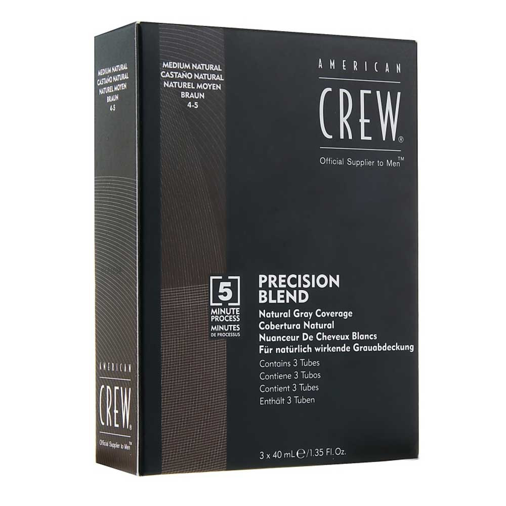 Система маскування сивини Precision Blend уровень 4–5 Medium Natural American Crew, 40 мл