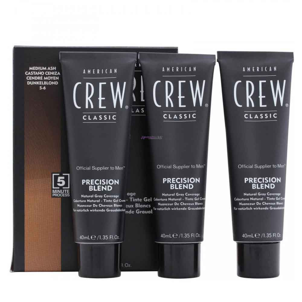Система маскування сивини Precision Blend уровень 5–6 Medium Ash American Crew, 40 мл на beauty-prof.com Система маскування сивини Precision Blend уровень 5–6 Medium Ash American Crew, 40 мл